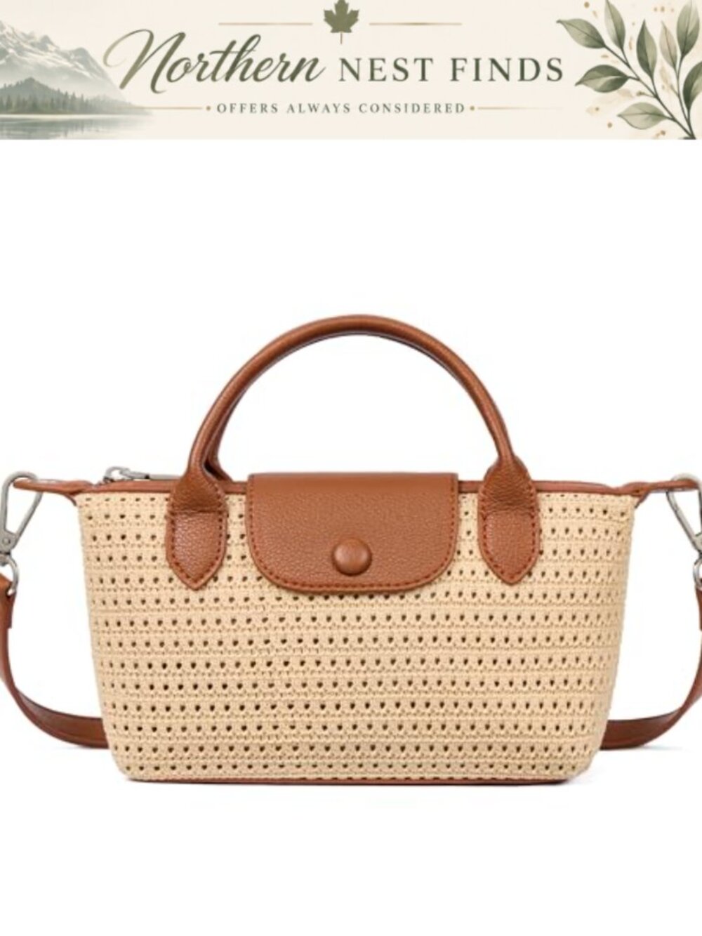 Vegan Leather Small Crossbody Satchel Handbag Top Handle Purse